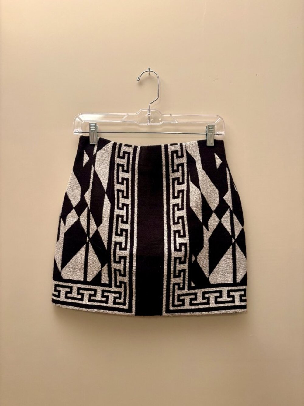 Zara Greek Key Mini Skirt